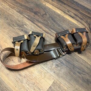 Mosin Nagant Reproduction Ammo Pouches with Belt